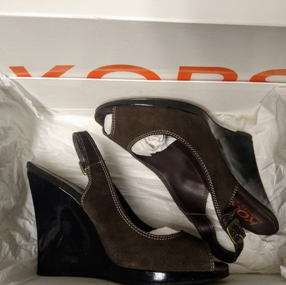 Micheal Kors Brown suede "Leigh"